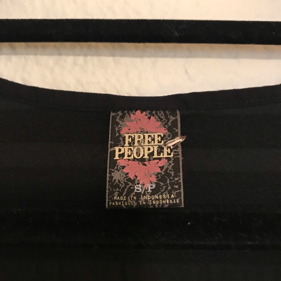 Free People black tunic with ruffles - Picture 2 of 4